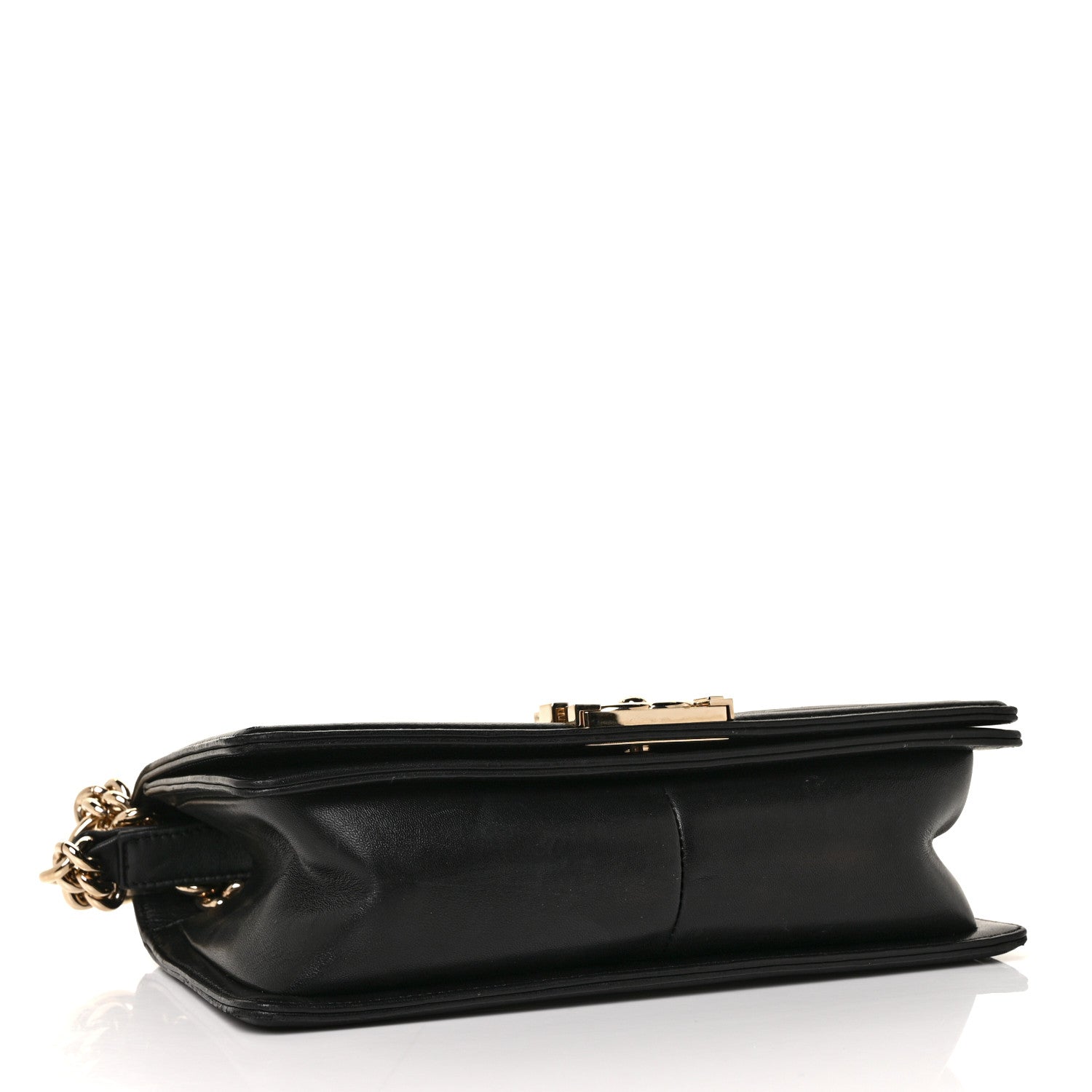 Chanel Lambskin Chain Quilted Medium Boy Flap Black 3 of 10