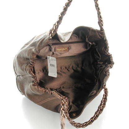 Chanel Metallic Calfskin Baby Coco Cabas Bronze 6 of 8