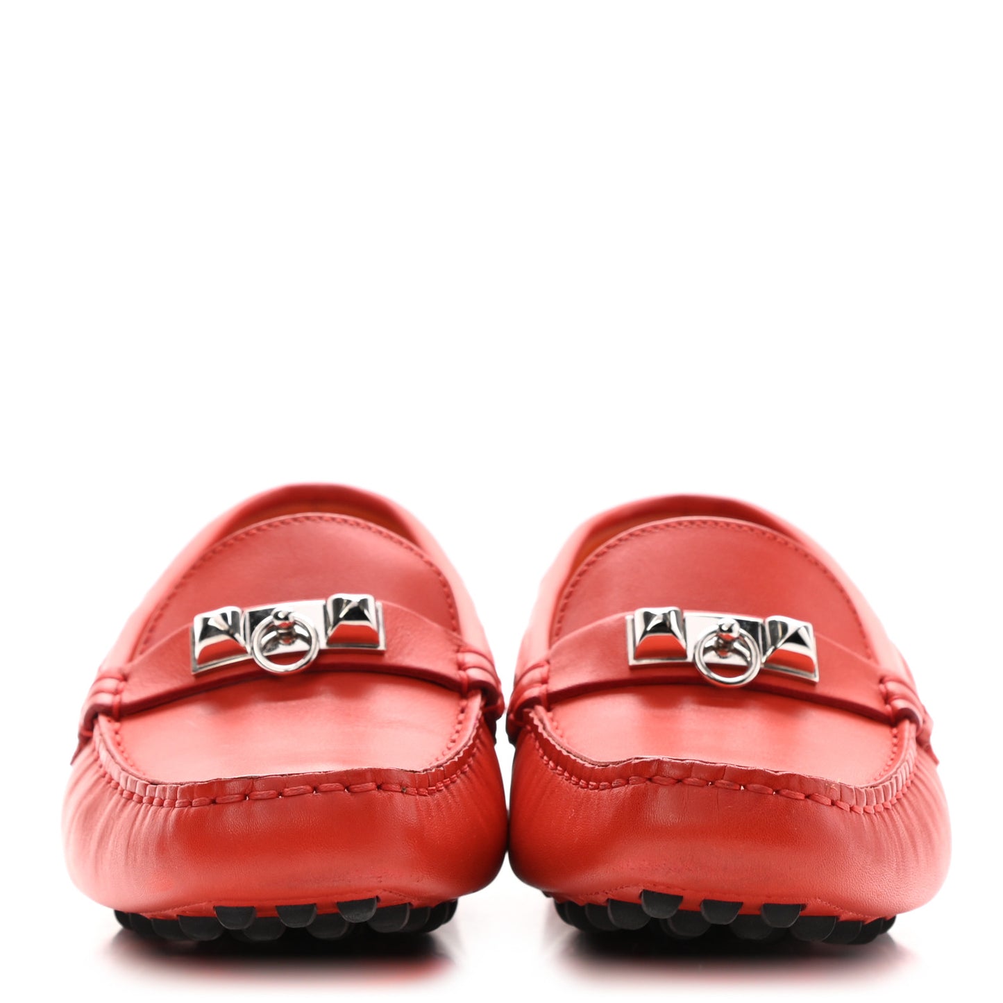 Supple Calfskin Womens Irving Driving Moccasin Loafers 35 Capucine