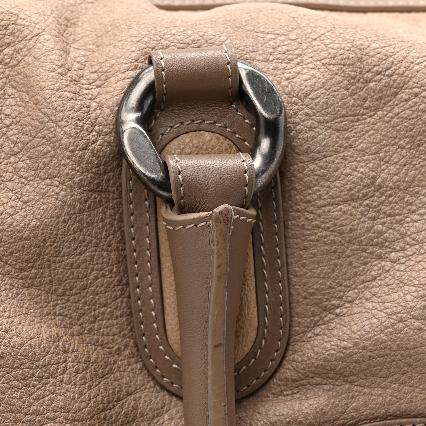 Washed Calfskin Tote Beige