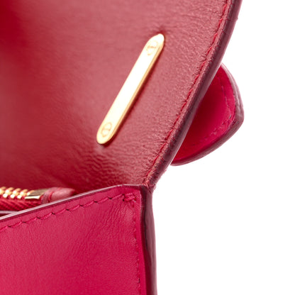 Salvatore Ferragamo Smooth Calfskin Aileen Gancio Lock Shoulder Bag Pink 10 of 13