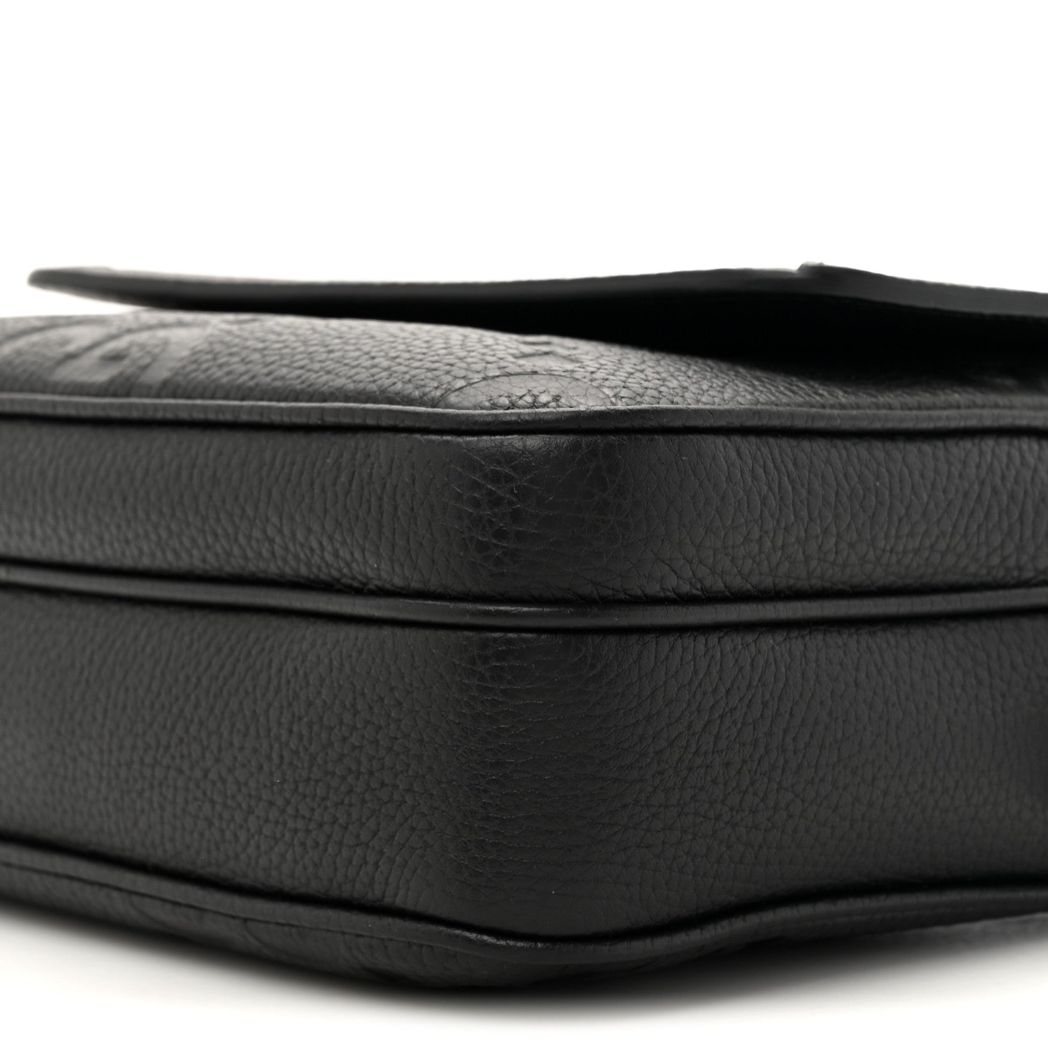 Gucci Piuma Calfskin Jumbo GG Embossed Small Messenger Bag Black 9 of 13