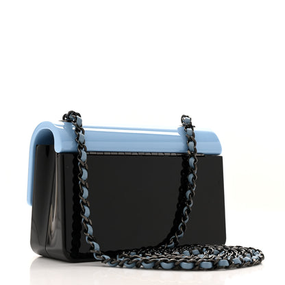 Chanel Plexiglass Plexi Coco Bag Black Blue 3 of 11