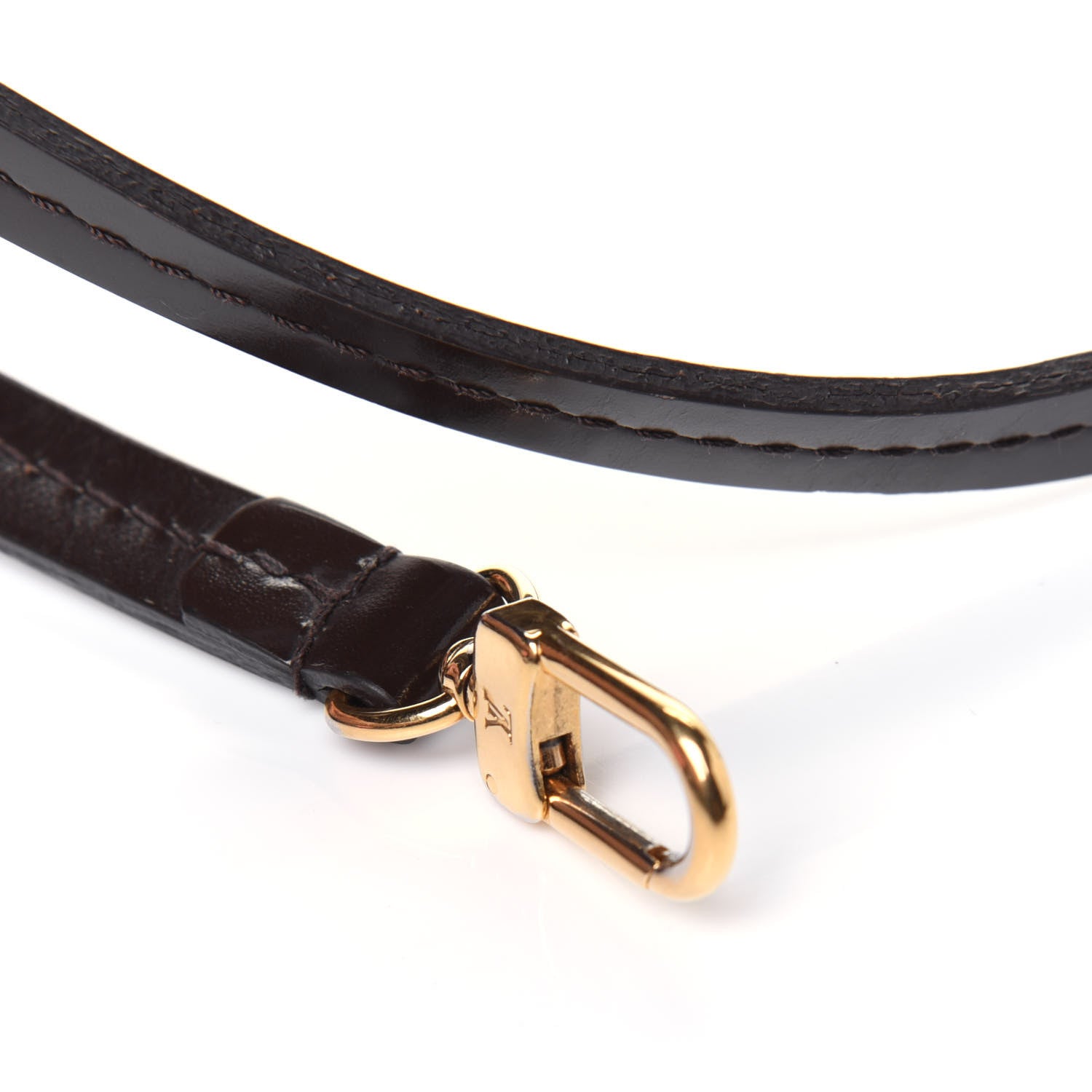 Louis Vuitton Calfskin Pochette Accessories Strap Brown 7 of 10