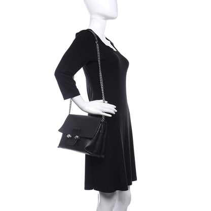 Alexander McQueen Grained Calfskin Twin Skull Crossbody Black 3 of 9