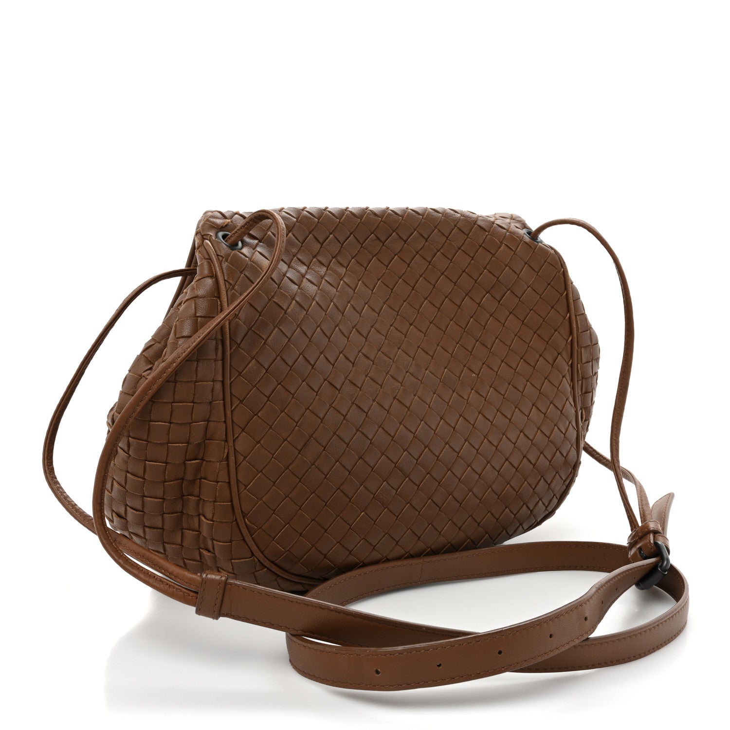Bottega Veneta Nappa Intrecciato Small Messenger Flap Noce 3 of 18