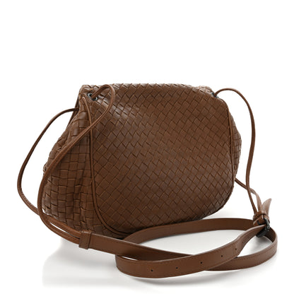 Bottega Veneta Nappa Intrecciato Small Messenger Flap Noce 3 of 18