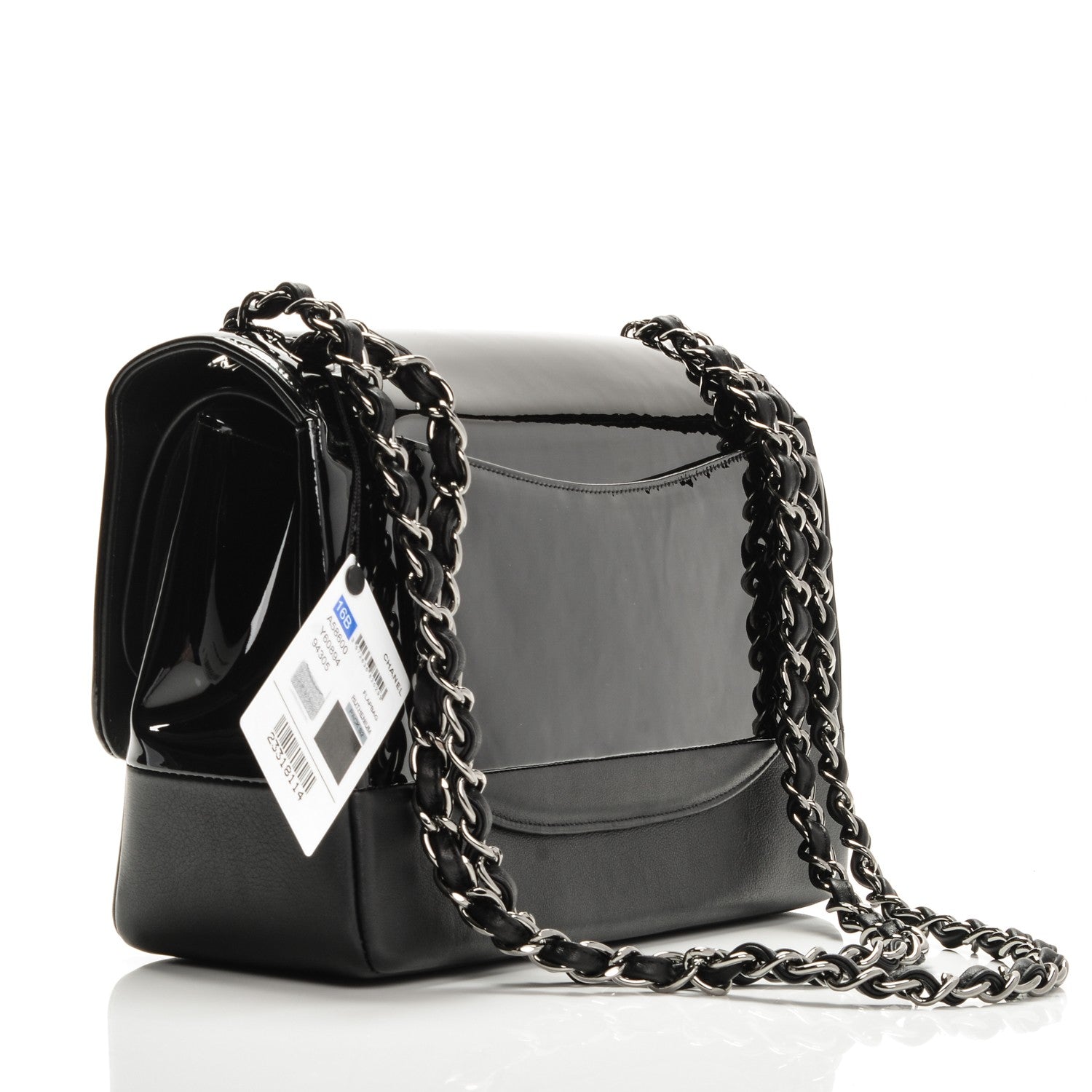 Chanel Patent Calfskin Jumbo Classic Pure Double Flap Black 3 of 7