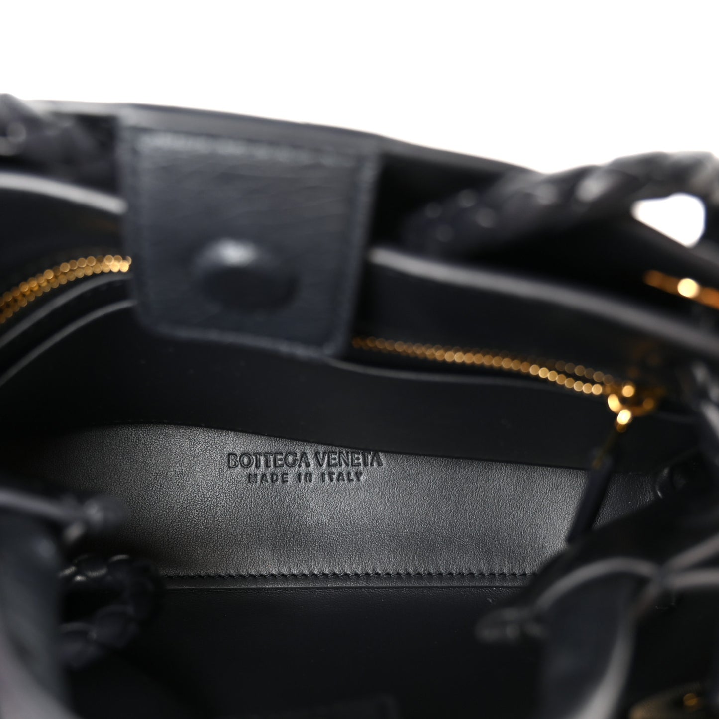 Ostrich Mini Andiamo Shoulder Bag Dark Blue