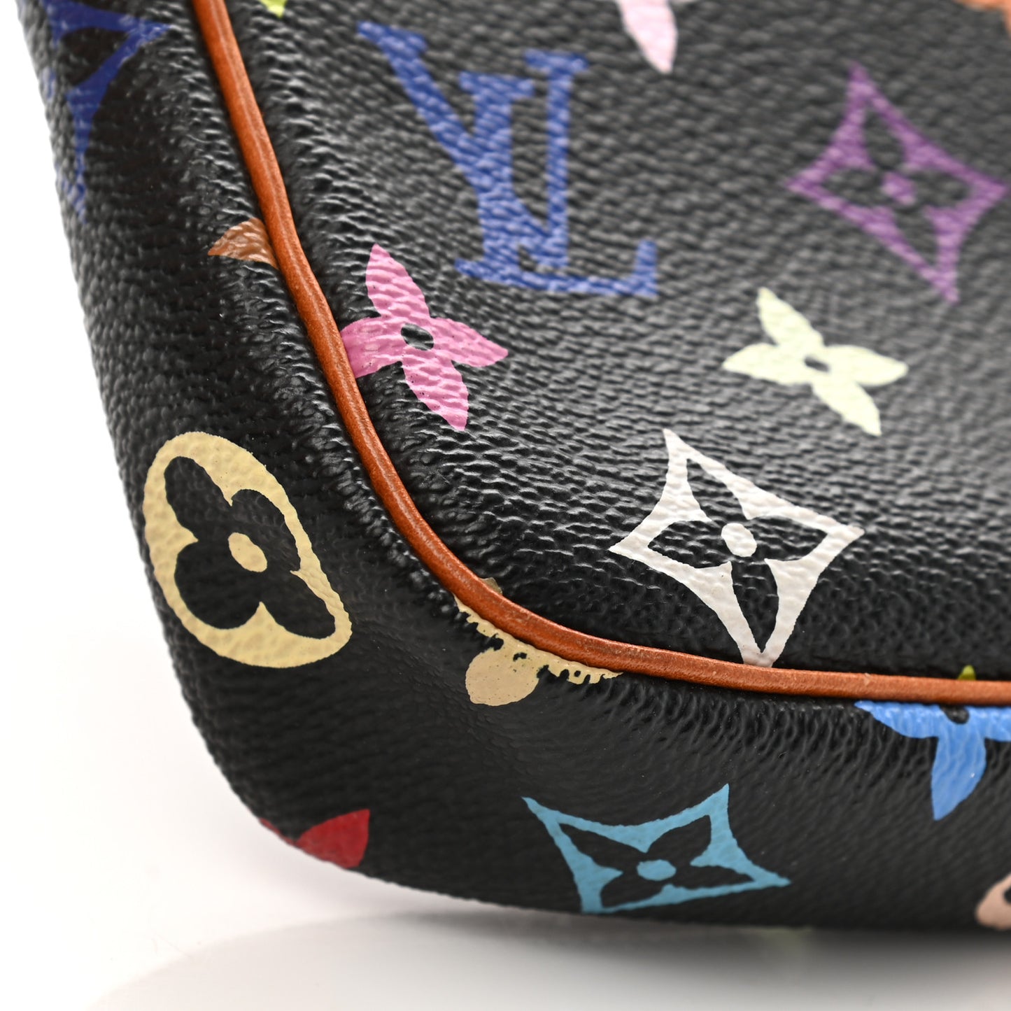 Monogram Multicolor Pochette Accessories Black