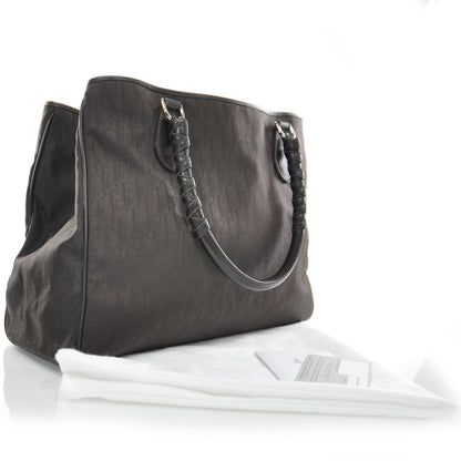 Christian Dior Nylon Monogram Lovely Medium Tote Brown 2 of 8