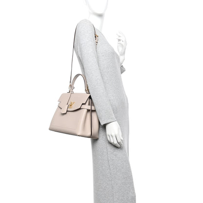 Louis Vuitton Soft Calfskin Lockme Ever MM Greige 2 of 10