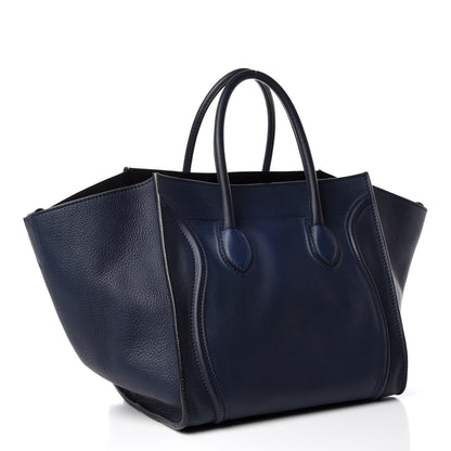 Celine Supple Calfskin Medium Phantom Luggage Midnight 3 of 11