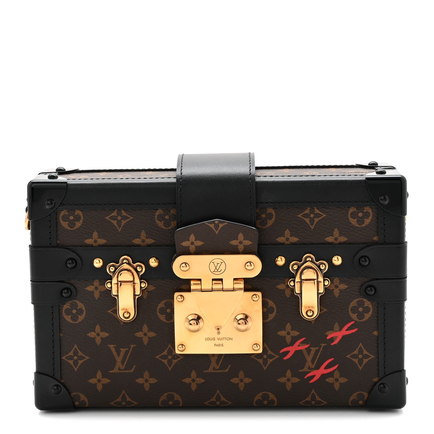Louis Vuitton Monogram Petite Malle Black 1 of 10