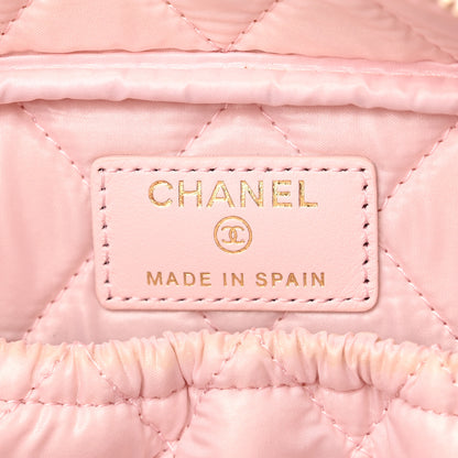 Chanel Caviar Quilted Medium Curvy Pouch Cosmetic Case Light Pink 4 of 11