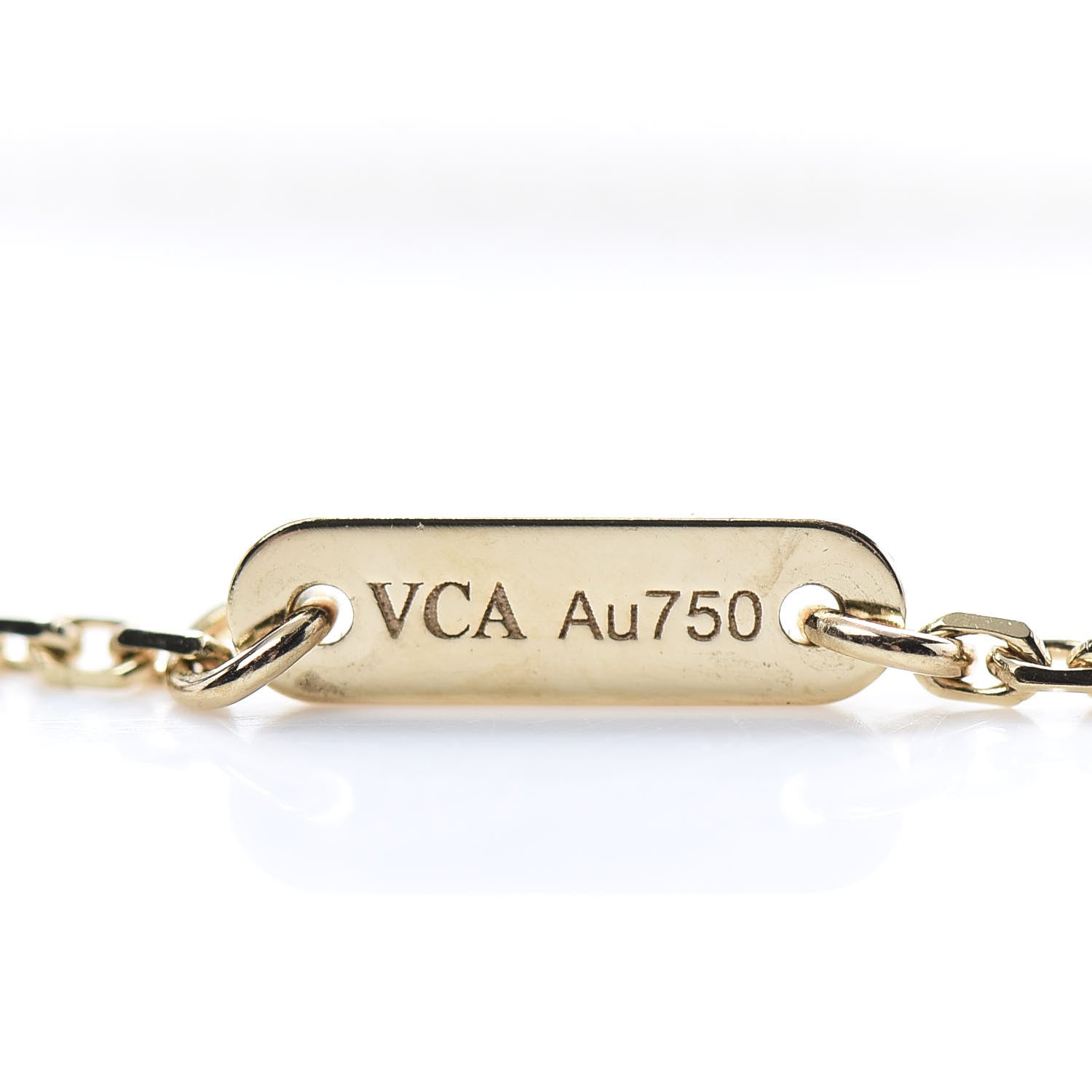 Van Cleef & Arpels 18K Yellow Gold Mother of Pearl Sweet Alhambra Butterfly Pendant Necklace 5 of 5