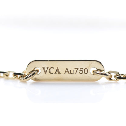 Van Cleef & Arpels 18K Yellow Gold Mother of Pearl Sweet Alhambra Butterfly Pendant Necklace 5 of 5