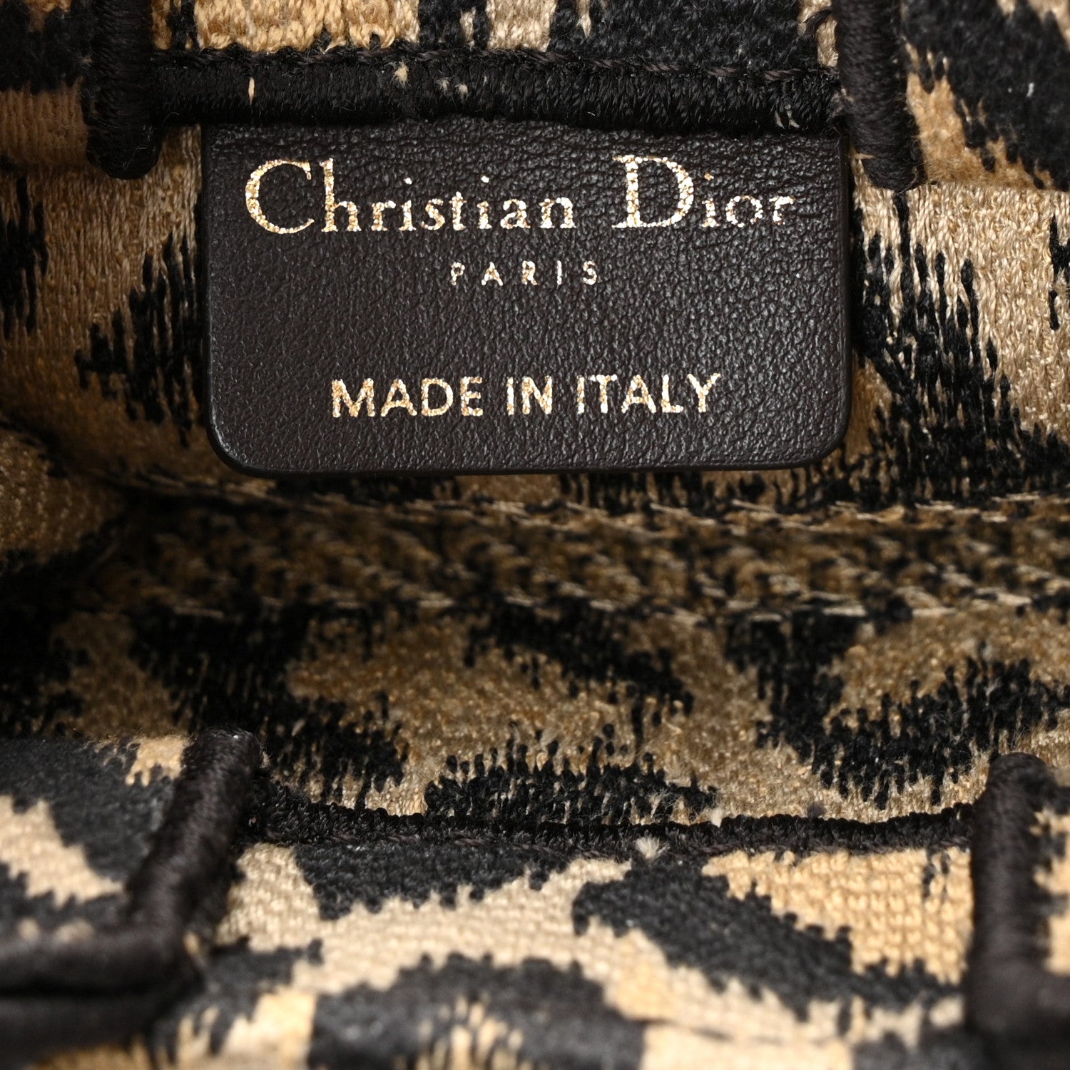 Christian Dior Canvas Mizza Embroidered Mini Book Tote Phone Bag Beige 6 of 10