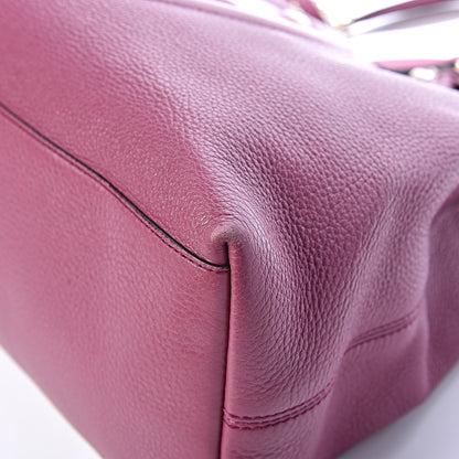 Gucci Pebbled Calfskin Medium Soho Chain Shoulder Bag Peonia Flower 10 of 13