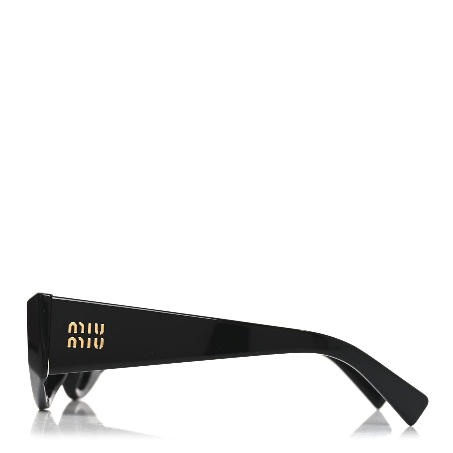 Miu Miu Acetate Rectangle Sunglasses SMU 06Y Black 3 of 7