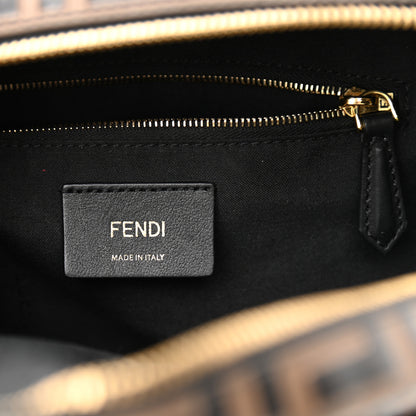Fendi Vitello Bi-Color FF 1974 Embossed Mini Backpack Maya Black 6 of 11