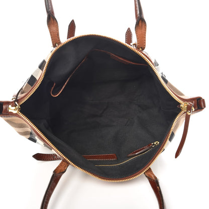 Burberry House Check Bridle Calfskin Small Salisbury Tote Tan 5 of 16