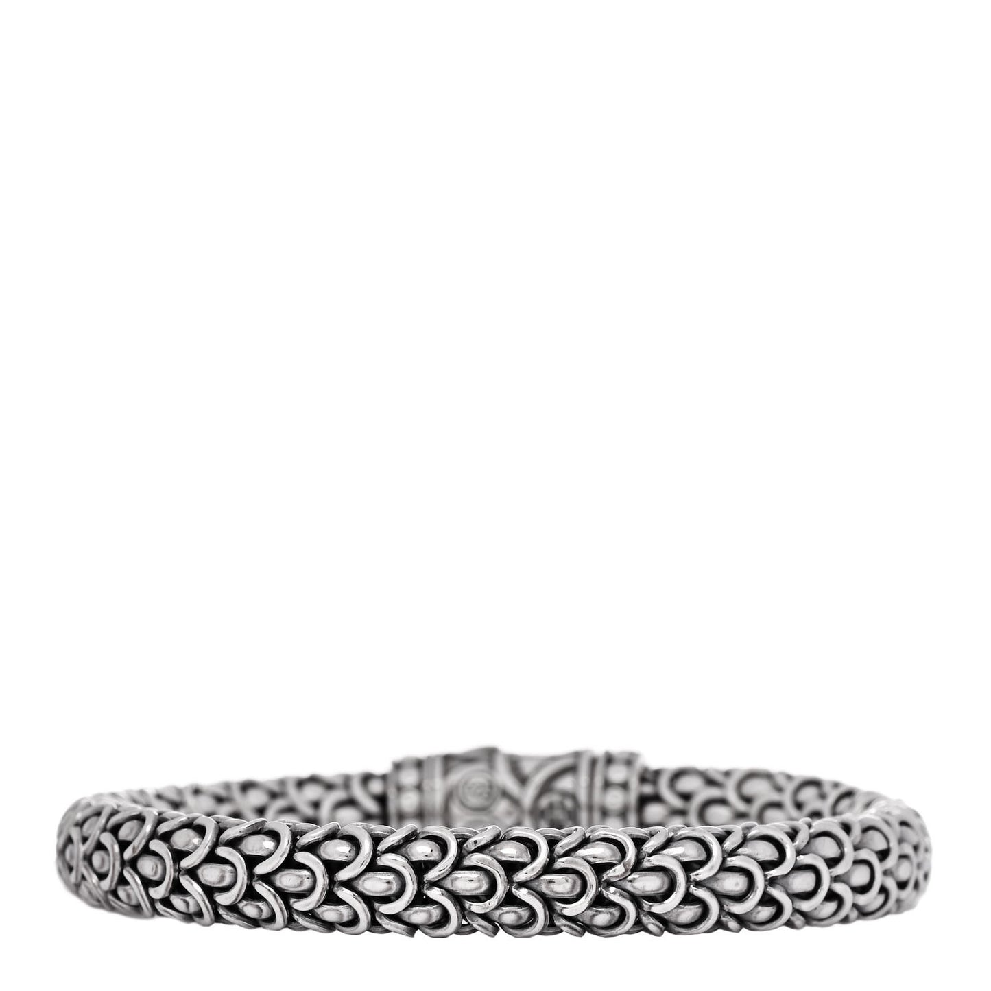 Sterling Silver 18K Yellow Gold 8mm Naga Station Bracelet