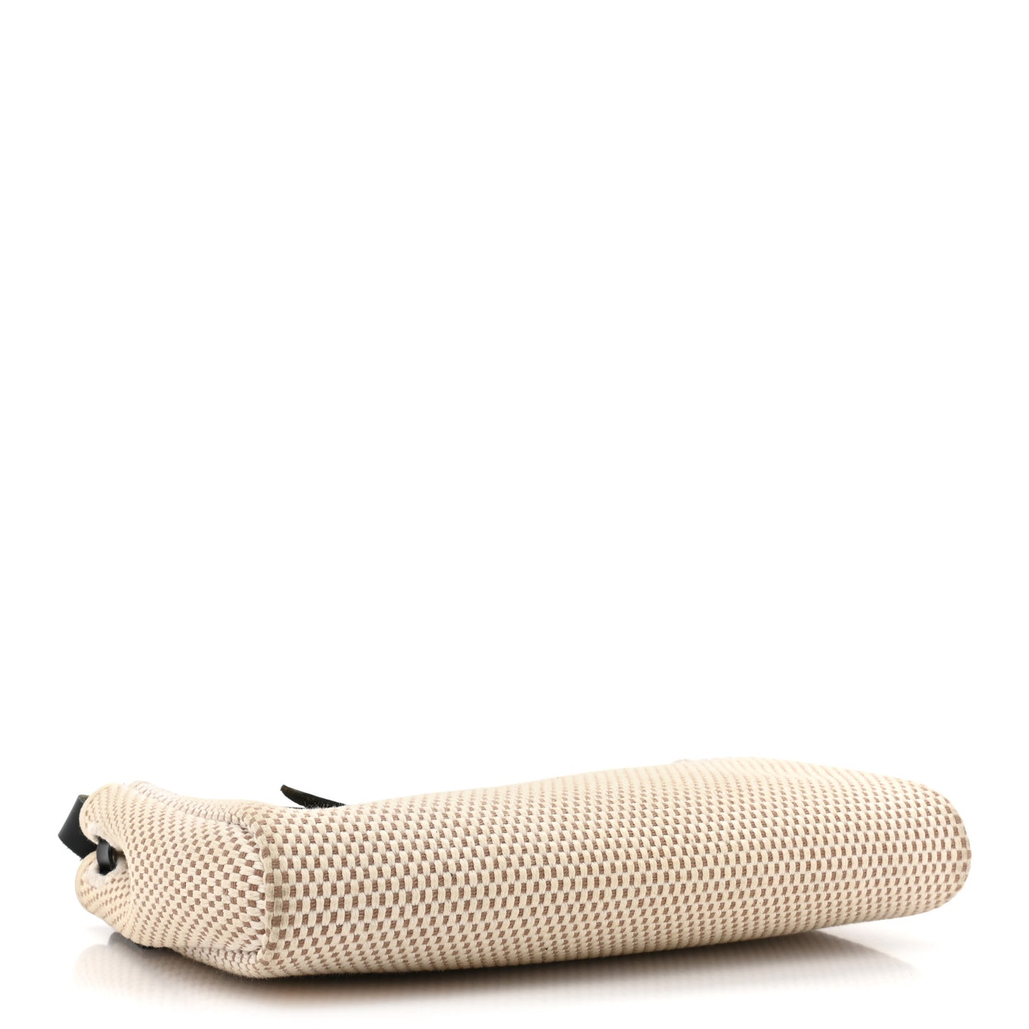 Toile Vache Calfskin Herbag Clutch Ficelle Black