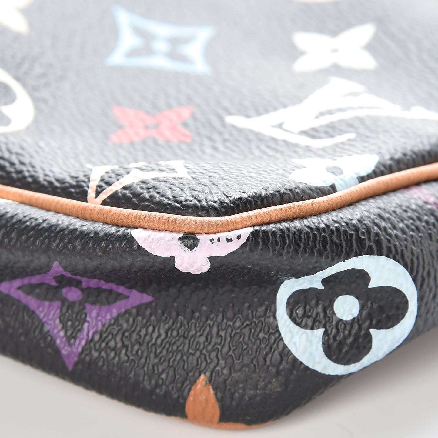 Monogram Multicolor Pochette Accessories Black