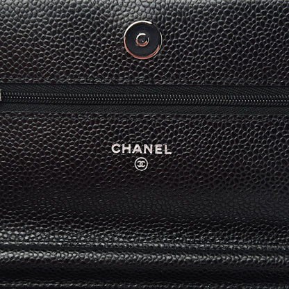 Chanel Caviar Quilted Wallet On Chain WOC Black 6 of 13