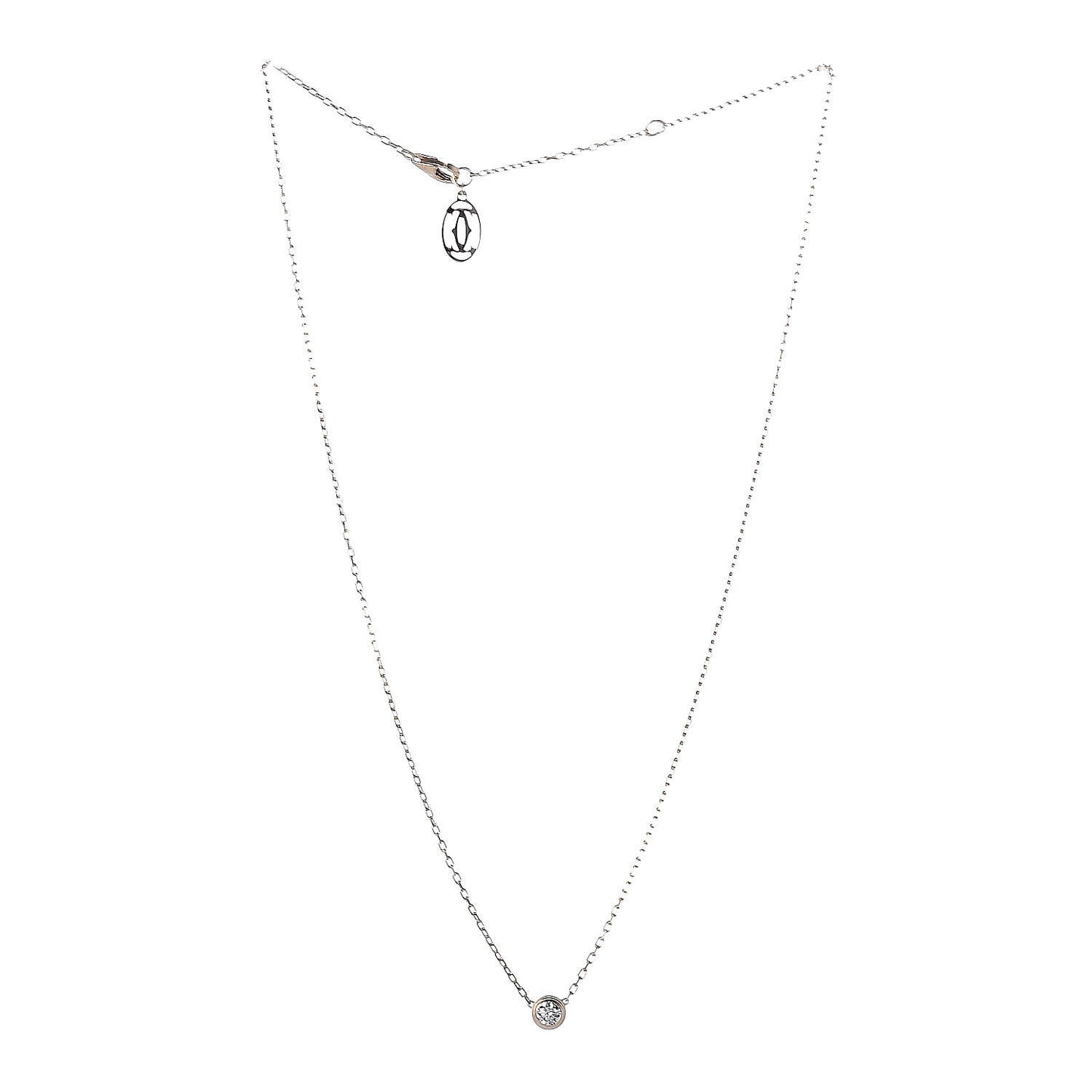 18K Yellow Gold Diamond LM D'Amour Pendant Necklace