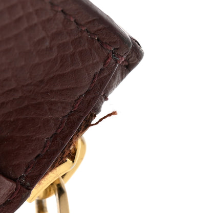 Celine Grained Calfskin Zipped Card Holder Grenat 9 of 15