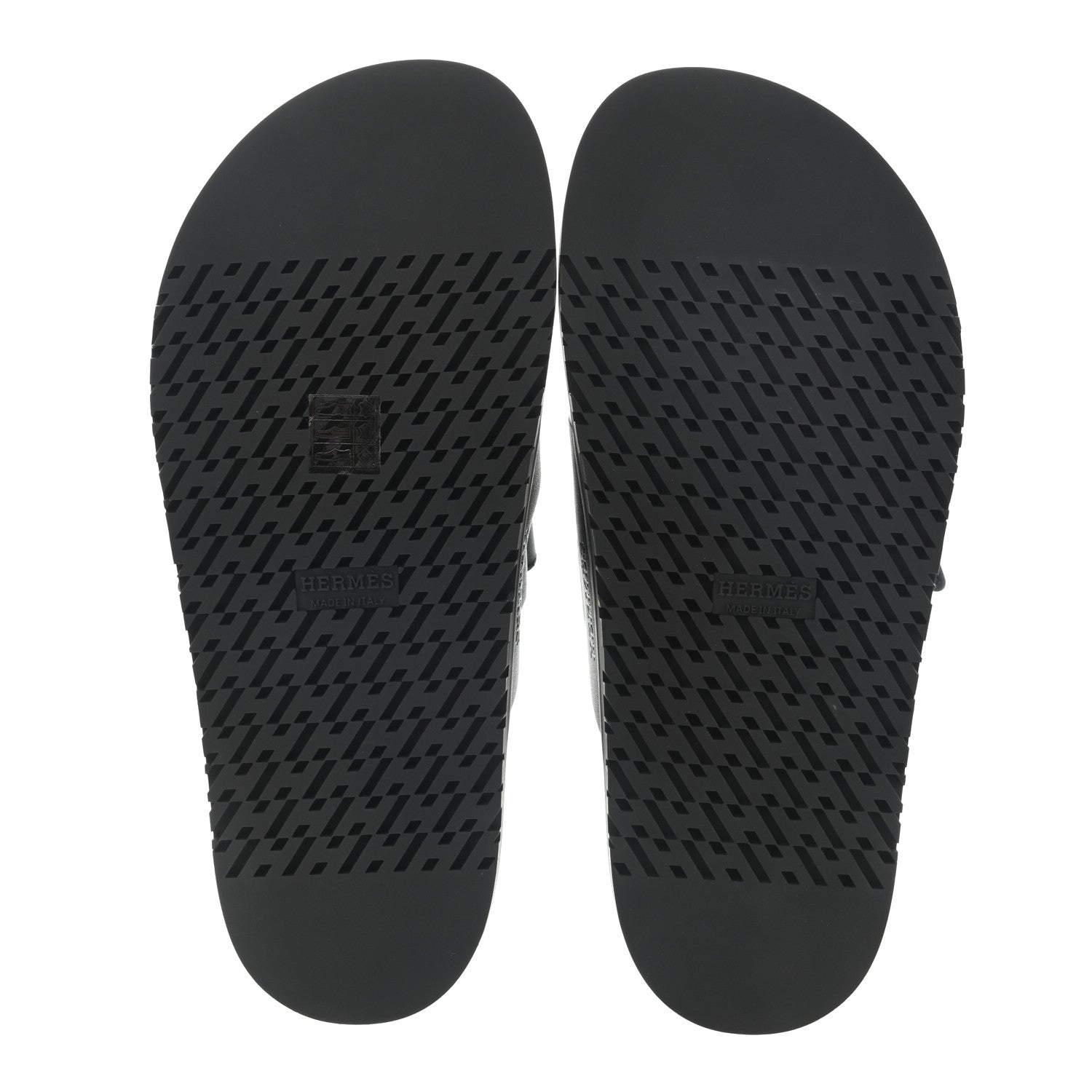 Hermes Calfskin Womens Chypre Sandals 39 Black 5 of 11