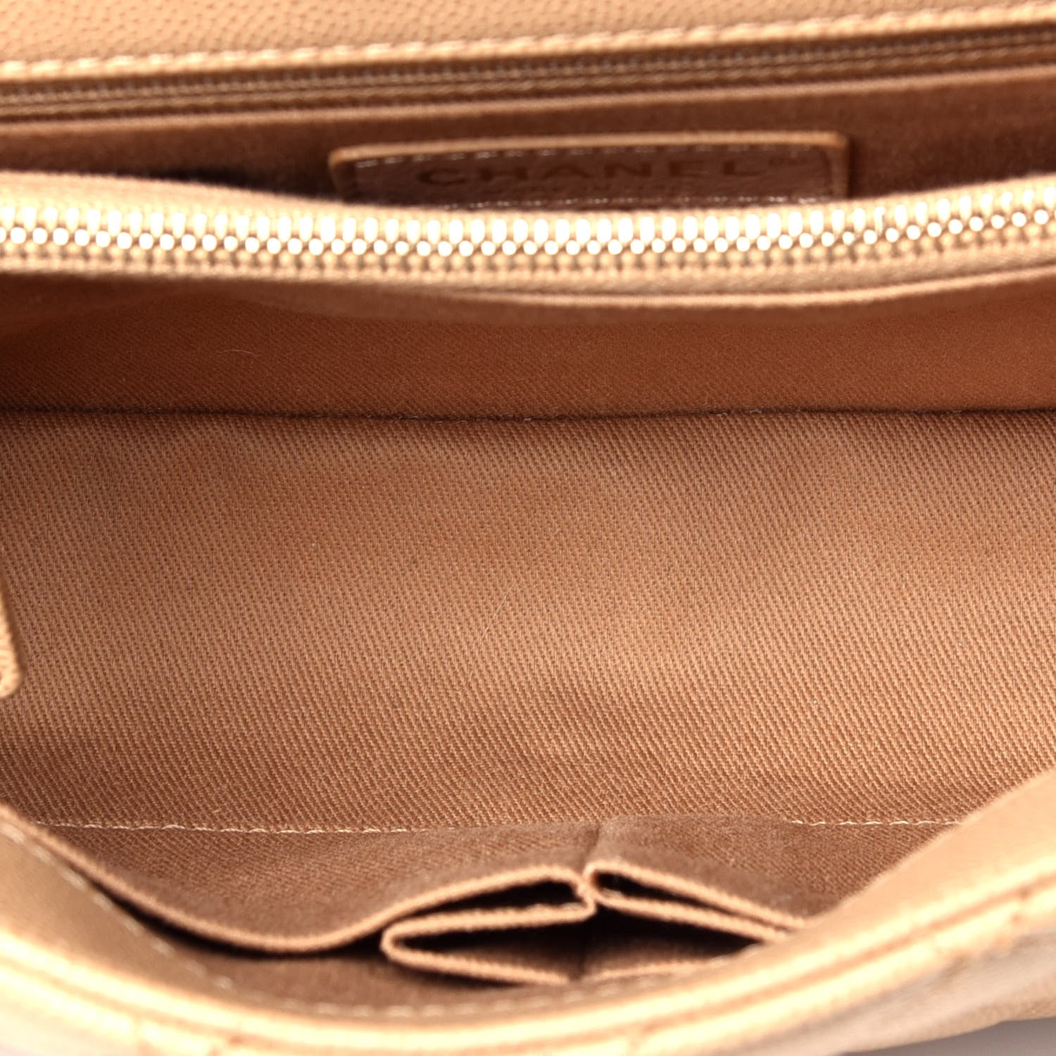 Chanel Caviar Quilted Small Coco Handle Flap Beige 6 of 10