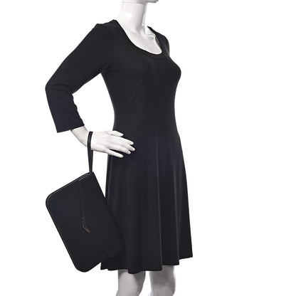 Fendi Vitello Elite 2Jours Clutch Black 2 of 15