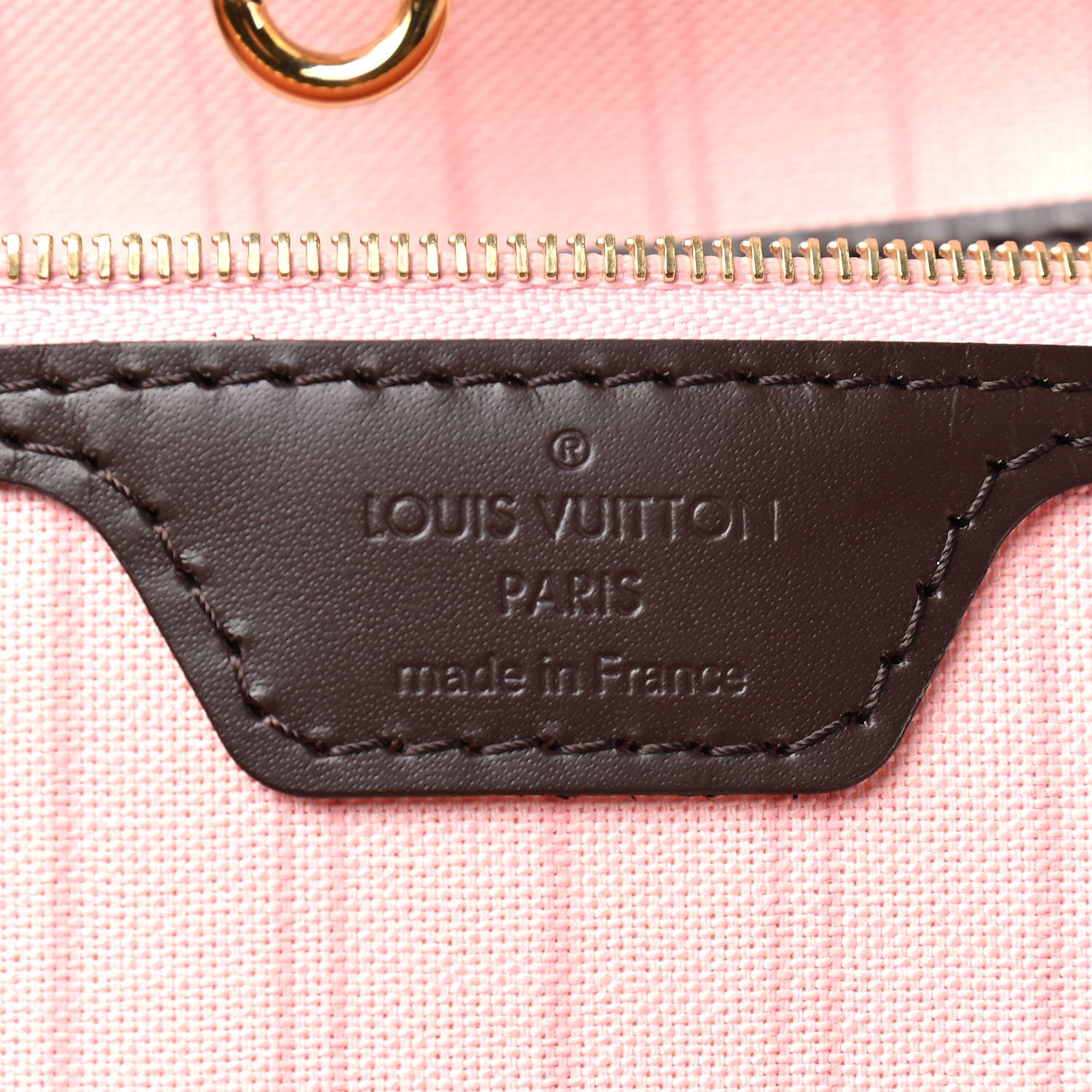 Louis Vuitton Damier Ebene Neo Neverfull MM Rose Ballerine 6 of 9