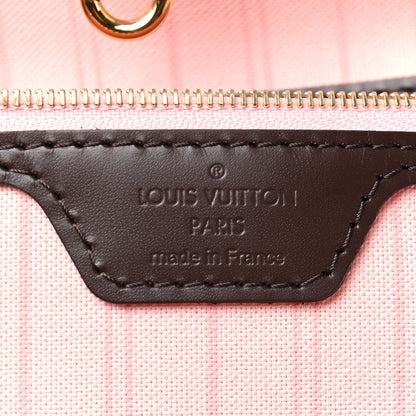 Louis Vuitton Damier Ebene Neo Neverfull MM Rose Ballerine 6 of 9