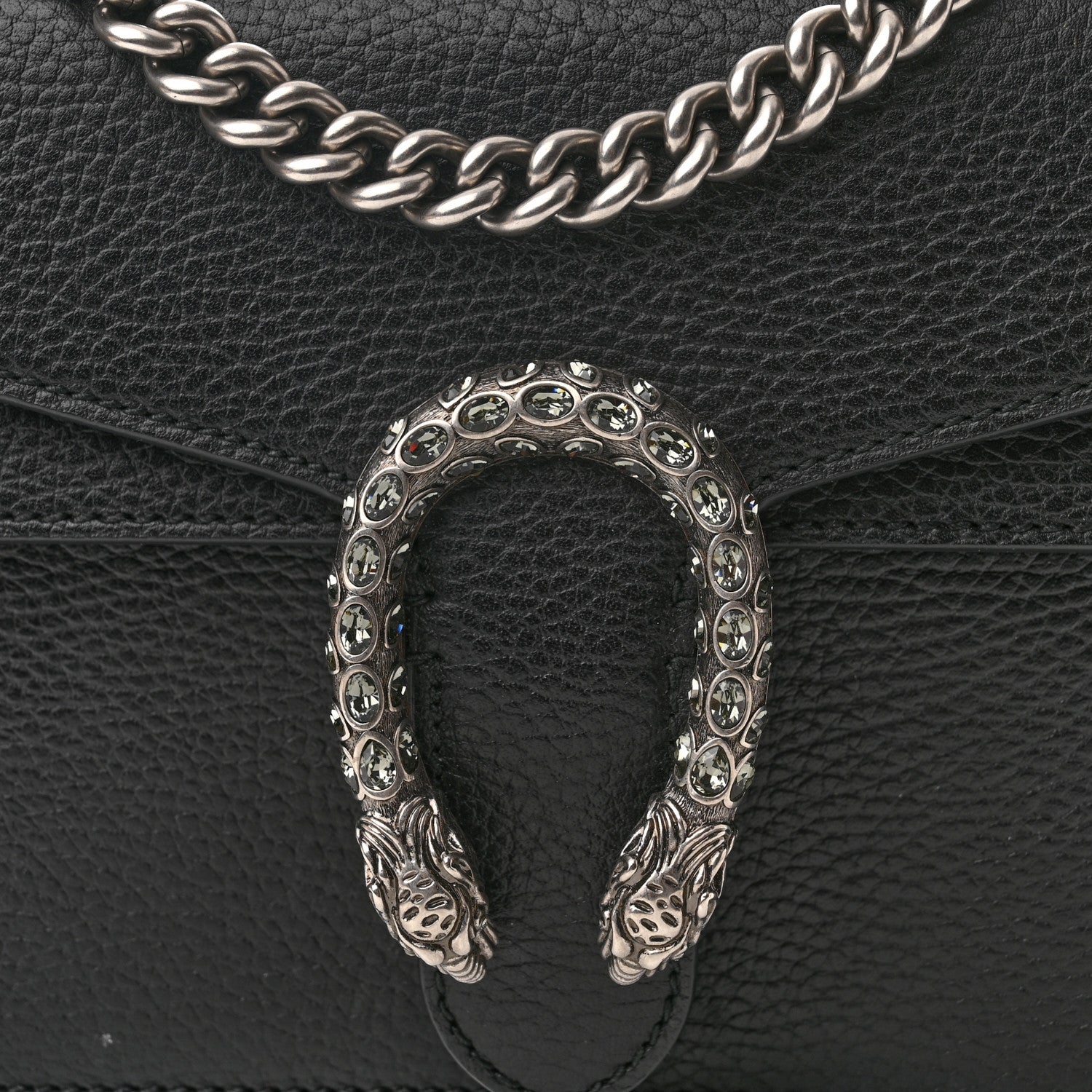 Gucci Calfskin Mini Dionysus Shoulder Bag Black 9 of 12