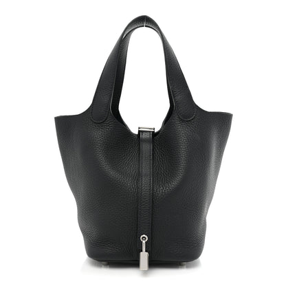 Hermes Taurillon Clemence Picotin Lock 18 PM Caban 1 of 9