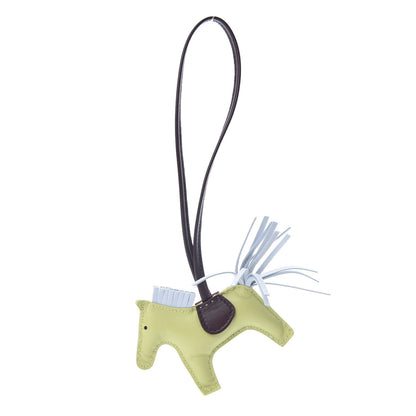 Hermes Milo Lambskin Grigri Rodeo Horse Bag Charm PM Jaune Bourgeon Bleu Brume Rouge Sellier 1 of 5