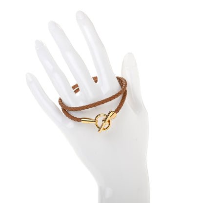 Hermes Swift Glenan Double Tour Bracelet T2 Gold 2 of 6
