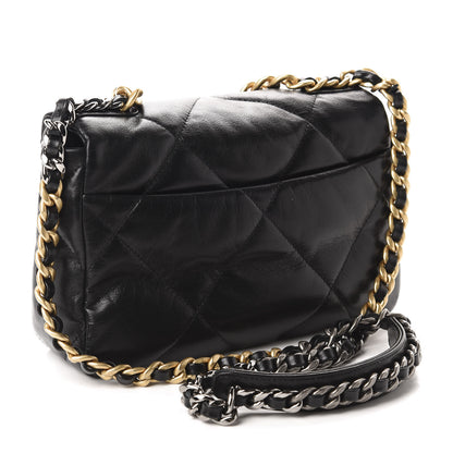 Chanel Lambskin Quilted Medium 19 Flap Black 3 of 10