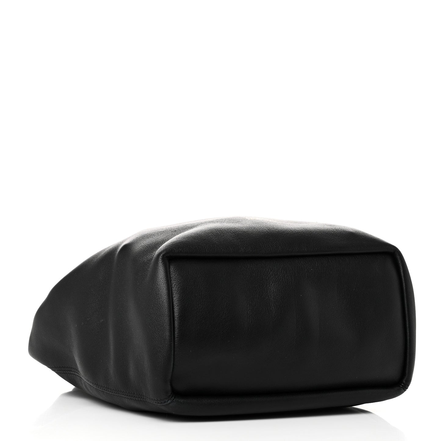 Buttery Nappa Lambskin Small Squeeze Bag Black