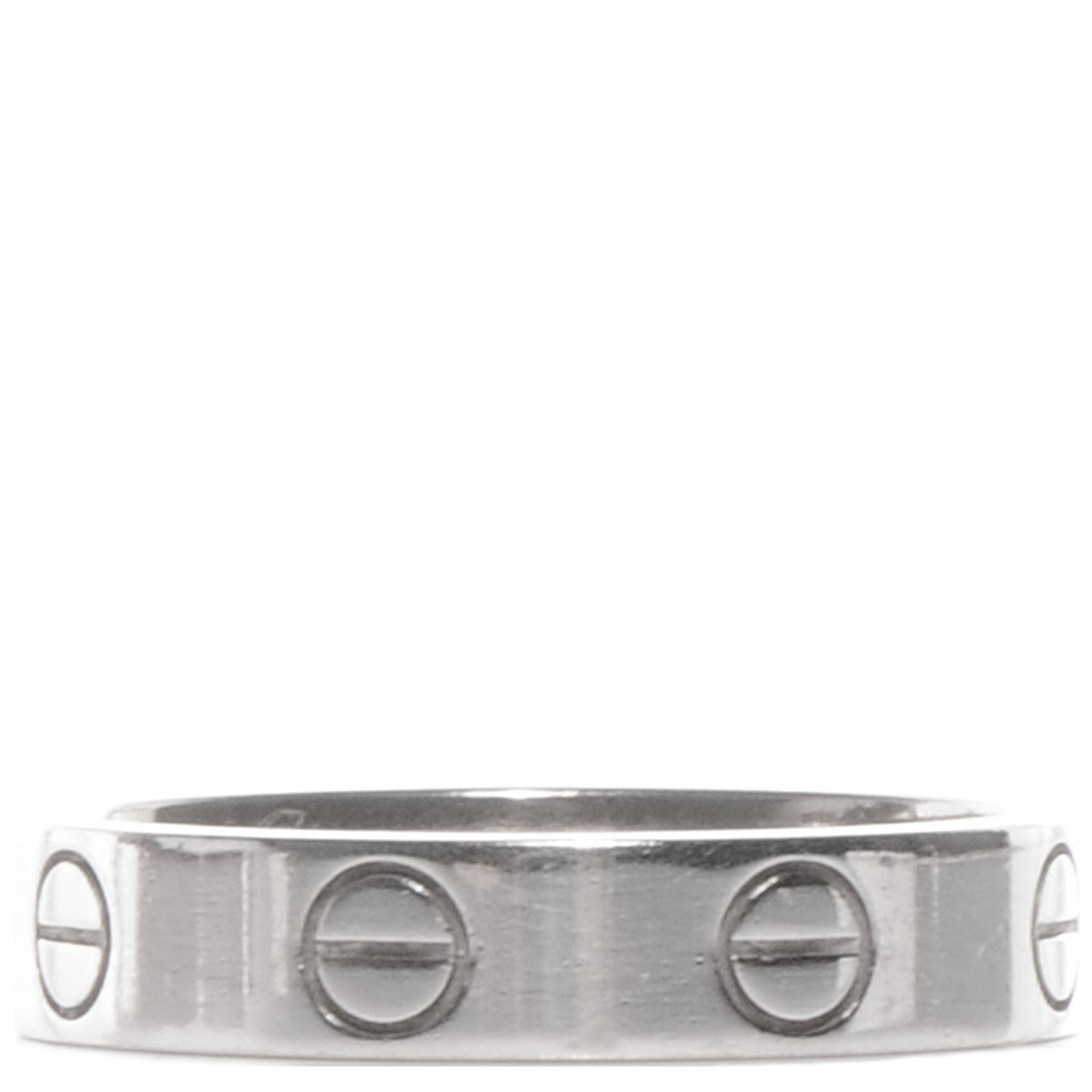 18K White Gold 3.5mm LOVE Wedding Band Ring 47 4