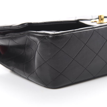 Chanel Lambskin Quilted Medium Double Flap Black 9 of 17
