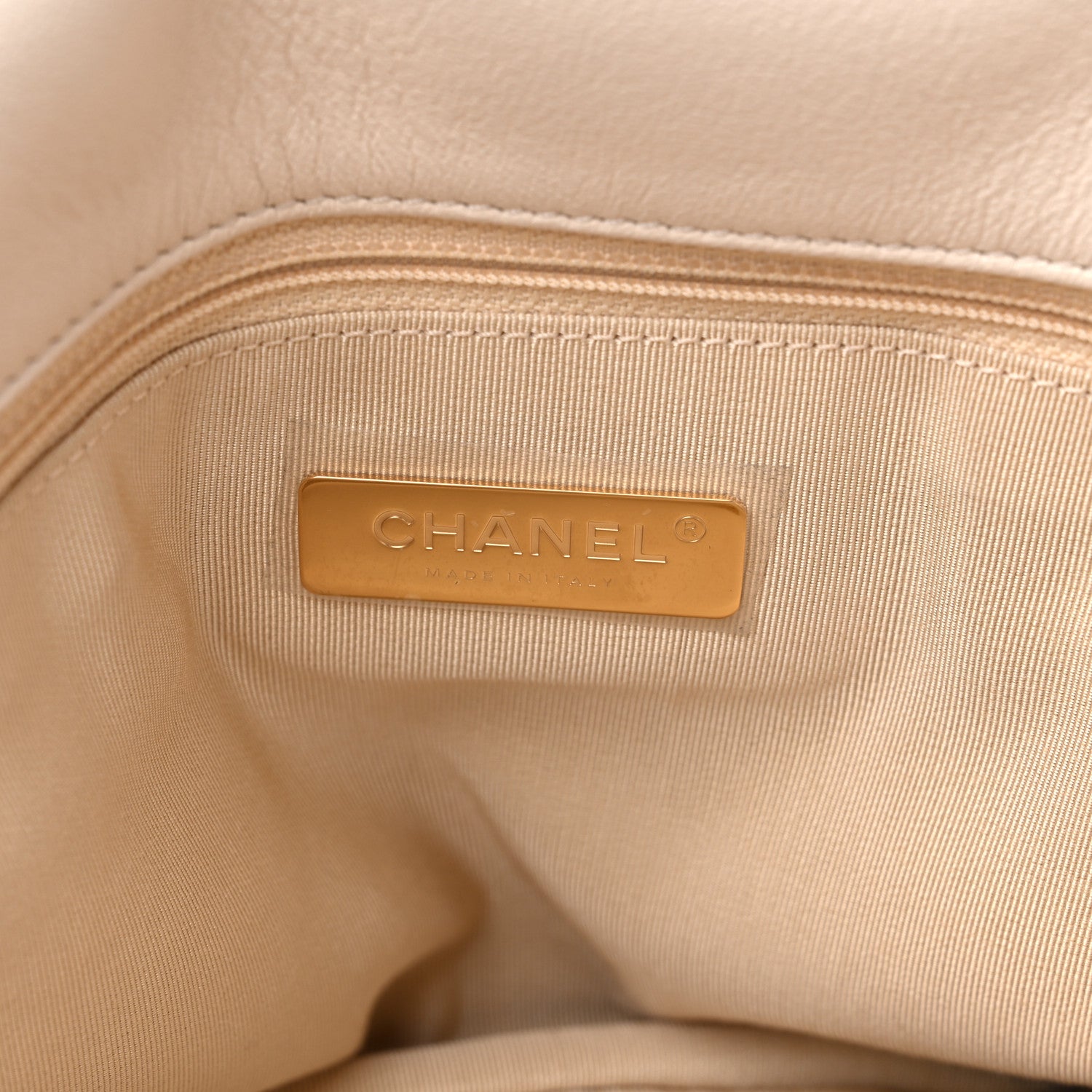 Chanel Lambskin Quilted Maxi Chanel 19 Flap Ivory 6 of 9