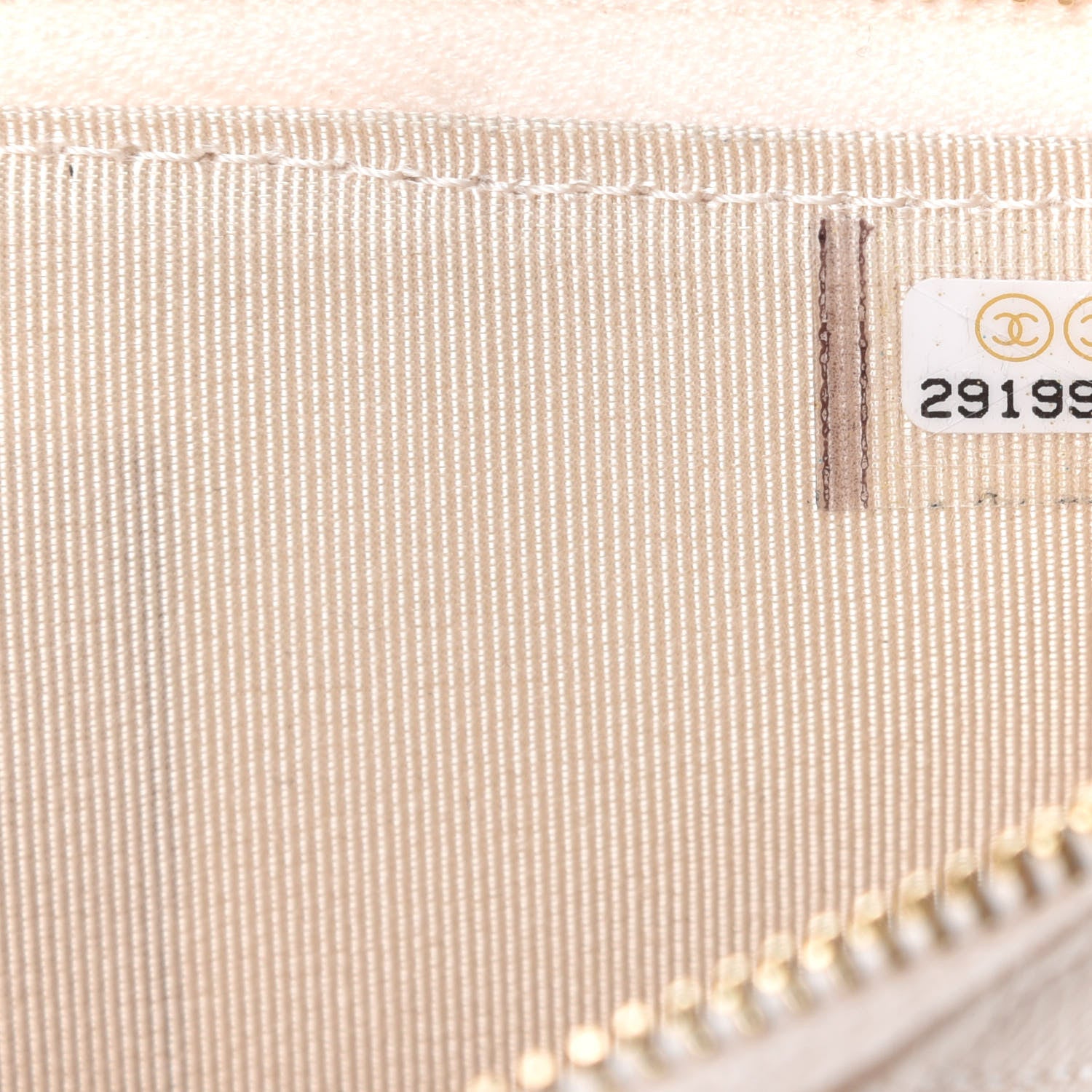 Chanel Caviar Quilted Classic iPhone Pouch Light Beige 7 of 8