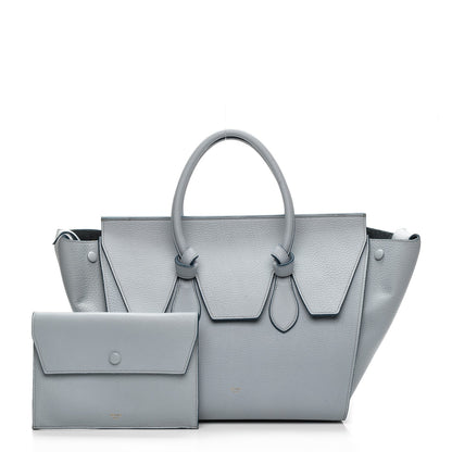Celine Crisped Calfskin Small Tie Knot Tote Light Blue 3 of 8