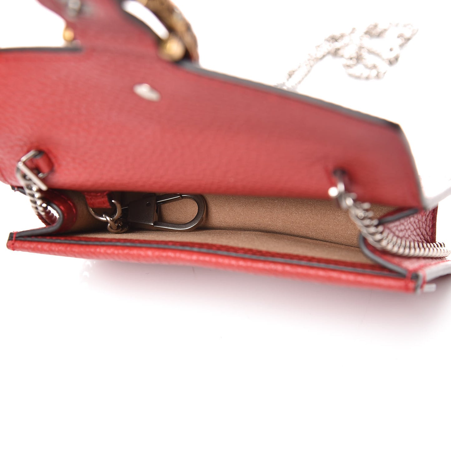 Calfskin Super Mini Dionysus Shoulder Bag Hibiscus Red