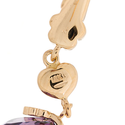 Pasquale Bruni 18K Rose Gold Diamond Amethyst Sissi Drop Earrings 4 of 4